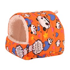 카르노 패턴 포근 햄스터 포치 M, 오렌지, 1개