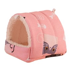 Carno 卡諾 圖案保暖倉鼠棉窩 XL, 1個, 粉紅色