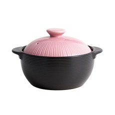 LIHAN 耐熱雙耳陶瓷鍋 粉色, 1入, 12cm