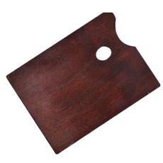 方形櫻桃木油畫調色盤, 一格, 1個