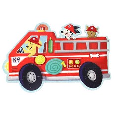Peaceable Kingdom Space 27 狗消防車地板拼圖 3+, 39件, 1個