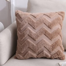 DPCC097 厚實柔軟的Z字形抱枕, 米色