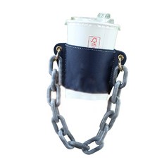 UNICOSY 便攜式大理石鏈條杯袋, 深藍色