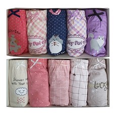 MRKIDS 女童印花3角內褲 10入