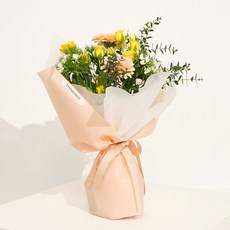 프레시가든 생화 프리티옐로 미니장미 + 거베라 10송이 꽃다발, 혼합색상