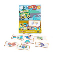 EnO 站立磁鐵遊戲拼圖車, 15件, 1個