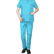 La Volpe 男款美容院工作服護士服短袖