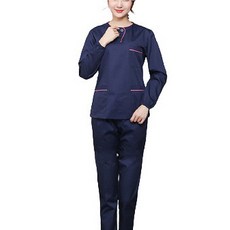 La Volpe 女款美容院工作服 護士服 長袖