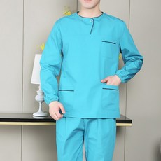 La Volpe 男士美容院工作服護士服長袖