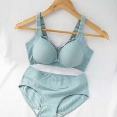 W.BB 孕婦棉花鈕扣豐盈內衣+內褲組 WBI974