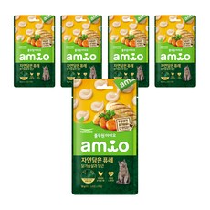 풀무원아미오 자연담은 고양이 퓨레, 닭, 10g, 5개