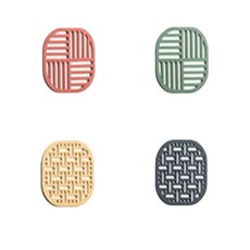 李氏商店 鍋碗杯墊防滑隔熱墊 A 小, 隨機出貨, 4個