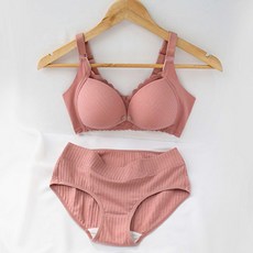 WBB 孕婦花邊前扣式無鋼圈哺乳內衣+內褲 WBI974