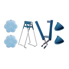 Lissi Store 廚房多用途安全夾4件組, 藍色, 1套