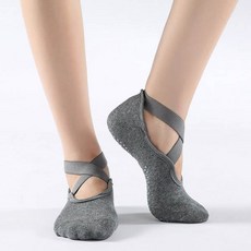 JOY MULTI 孕婦交叉綁帶防滑瑜伽襪 3入