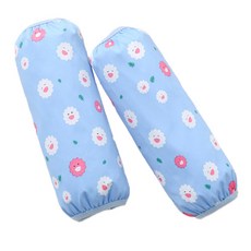 更美好的一天 微笑可愛花朵圖案護袖套 YT_RI453 2入, 藍色