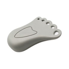 Lifelab 防噪音防閉門器腳趾形門吸, 灰色, 1個