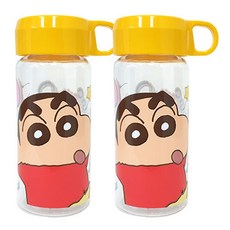 LE BARN 蠟筆小新水瓶 2入, 380ml, 混色