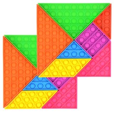 七巧解壓玩具 2入, 混合顏色