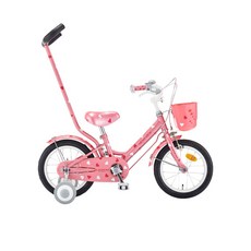 레스포 삼천리자전거 하이킥 어린이자전거 35.56cm + 조립쿠폰 세트, 라이트핑크, 99cm, 1개