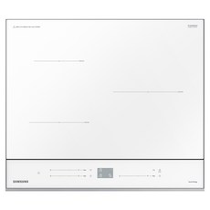 삼성전자 BESPOKE 인덕션 3구 글램 화이트 방문설치, NZ63B8708XH, 빌트인