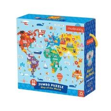 mudpuppy 世界地圖巨型拼圖拼圖, 1個