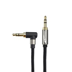 애니포트 메탈 프리미엄 스테레오 꺾임 3.5 오디오 스피커 케이블 3m, AP-STMM030ML, 그레이, 1개