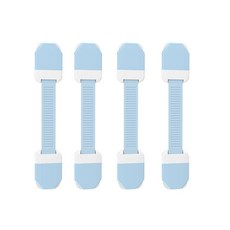 冰箱抽屜鎖, 5入, 藍色