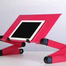 쇼핑스프리 높이조절 노트북 데스크, 핑크