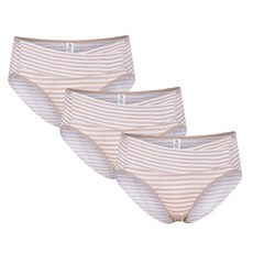 Babiz 簡約條紋舒適孕婦內褲組 3入