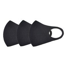 스파시스 구리 CF 마스크 시그니처 S, 블랙, 3개, 1개입