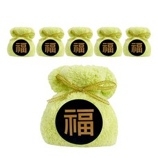 Pogny超細纖維福袋手提毛巾 43g, 淺豆綠, 6個