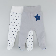 Cordi-i 孩童星星圖案包腳長褲組 2入
