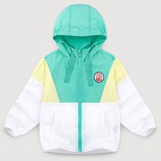 JELISPOON 孩童拼色連帽風衣