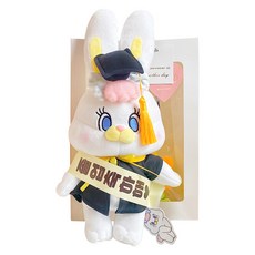 理光學士帽公仔+花環腰帶+微笑花3p+購物袋禮盒, 白色（購物袋）