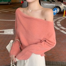 PAPERMENTS 女款露肩柔軟毛衣