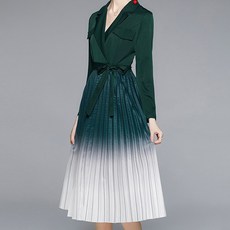 페이퍼먼츠 그라데이션 정장핏 고퀄리티 플리츠 원피스 01344 빅사이즈 포함