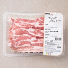 모아미트 미국산 옥수수먹인 암퇘지 돈삼겹 구이용 (냉장), 600g, 1개