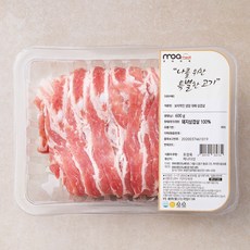 모아미트 캐나다산 보리먹인 암퇘지 대패 삼겹살 (냉장), 600g, 1개