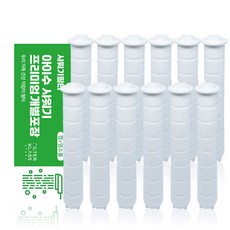 Isu過濾蓮蓬頭除氯適用替換濾芯 獨立包裝, 12個