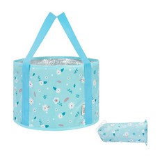 Sunny家 超簡易便攜式足浴盆 10 隔熱材質 小蘭花 30 x 20 cm, 1個