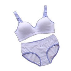 더블유비비 심플 민무늬 브라 + 팬티 세트 WBO524