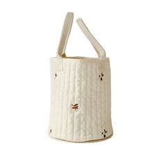 Ma lolotte 棉質刺繡絎縫布手提籃, Soft Cotton