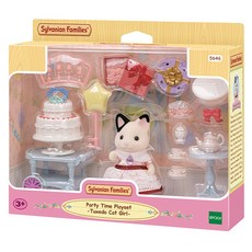 Sylvanian Family Tuxedo Cat 派對玩偶套裝 5646, 1個