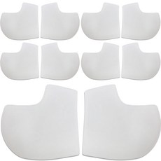 Market A 足跟護理足部凝膠套兩側套裝白色, 5套