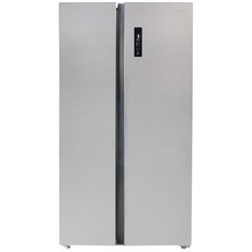 캐리어 클라윈드 양문형 냉장고 방문설치, 실버 메탈, CRFSN602MDR