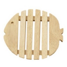 魚造型隔熱墊, 橡膠樹, 1個