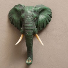 에이델라 미국식 복고 행거 벽 장식, 코끼리, 1개