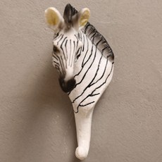 에이델라 미국식 복고 행거 벽 장식, 얼룩말, 1개