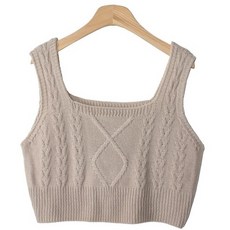 女款 CHICBLACK 塔羅德爾圖案短版針織背心 VT742K21